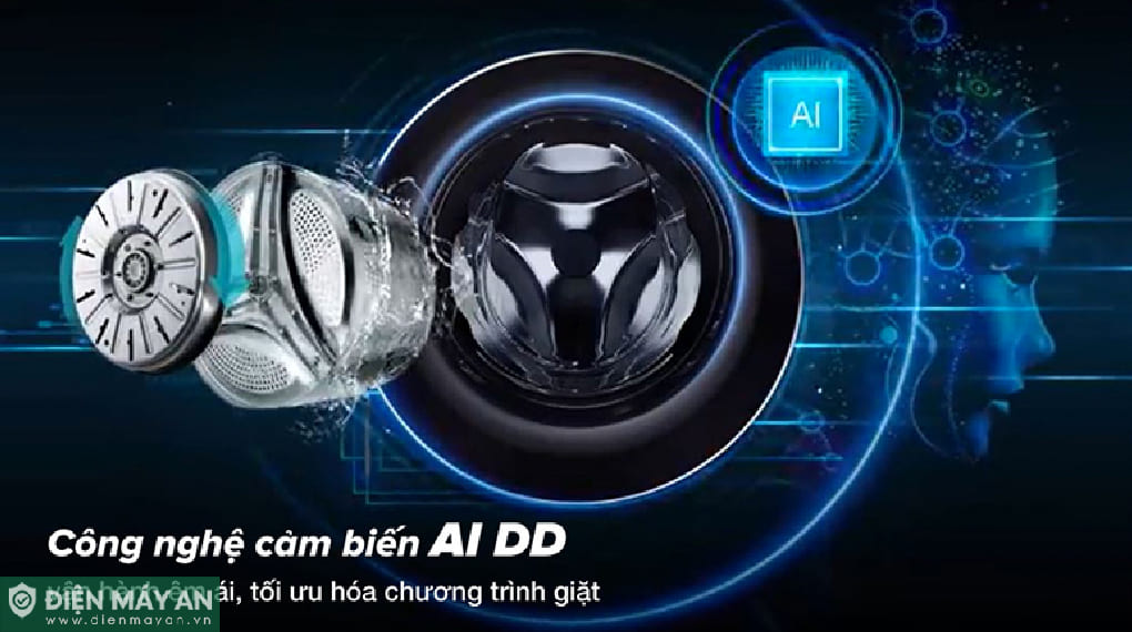 Máy giặt sấy LG Inverter giặt 15 kg - sấy 8 kg F2515RNTG